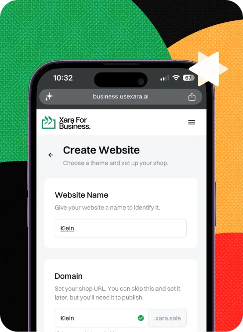Creating a business website from a phone with Xara